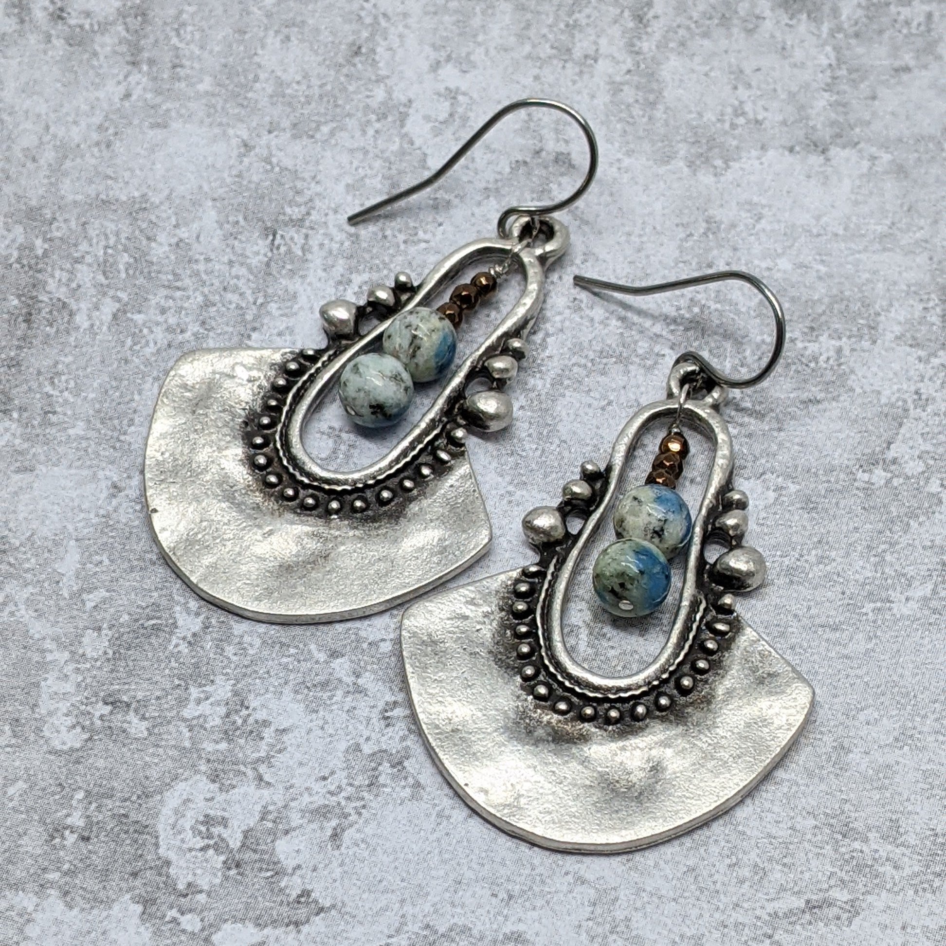 Delta Azurite Drop Earrings 3