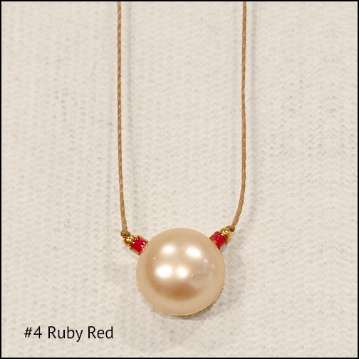 Delicate Pearl Drop Necklace , Necklace - No Roses Mad Pearls, No Roses Jewelry Artisan Jewelry Los Angeles - 3