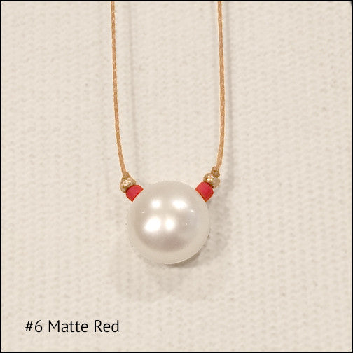 Delicate Pearl Drop Necklace , Necklace - No Roses Mad Pearls, No Roses Jewelry Artisan Jewelry Los Angeles - 2