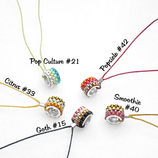 Grommet Air Japanese Glass and Vegan Fiber Necklace 1