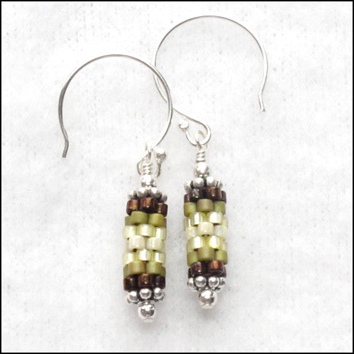 Bits Earrings Moss , Earrings - No Roses Jewelry, No Roses Jewelry Artisan Jewelry Los Angeles - 2 2