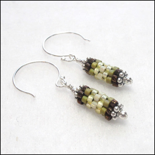 Bits Earrings Moss , Earrings - No Roses Jewelry, No Roses Jewelry Artisan Jewelry Los Angeles - 1 1