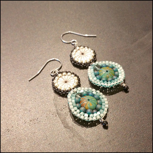 Danni Turquoise Earrings , Earrings - No Roses Metro, No Roses Jewelry Artisan Jewelry Los Angeles - 2 2
