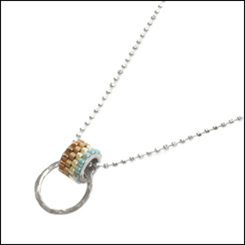 Candi Sterling and Miyuki Pendant , Necklace - No Roses Metro, No Roses Jewelry Artisan Jewelry Los Angeles - 3 3