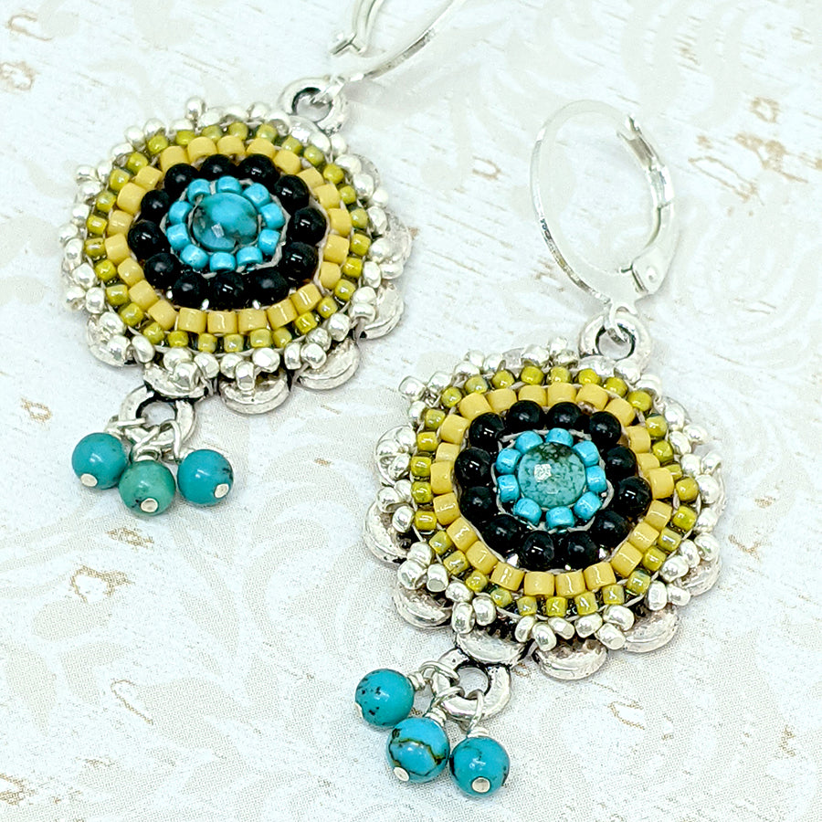 Three Graces Turquoise Earrings 3