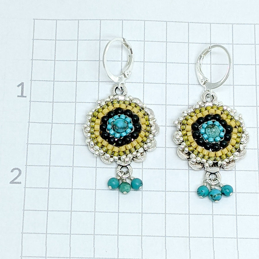 Three Graces Turquoise Earrings 5