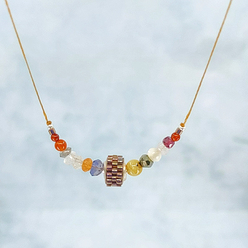 Color Theory Necklace, Batik 4