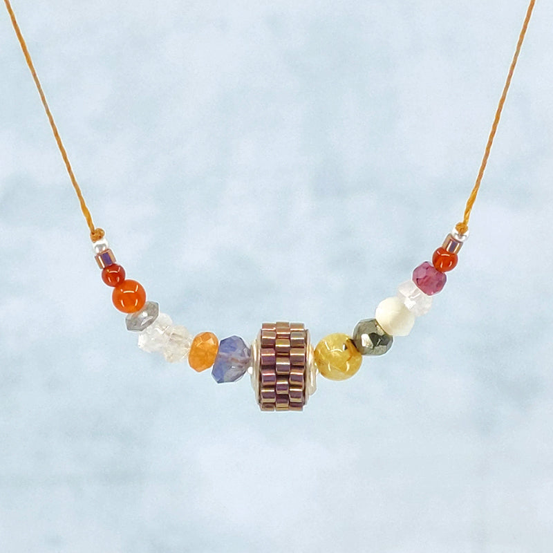 Color Theory Necklace, Batik 8