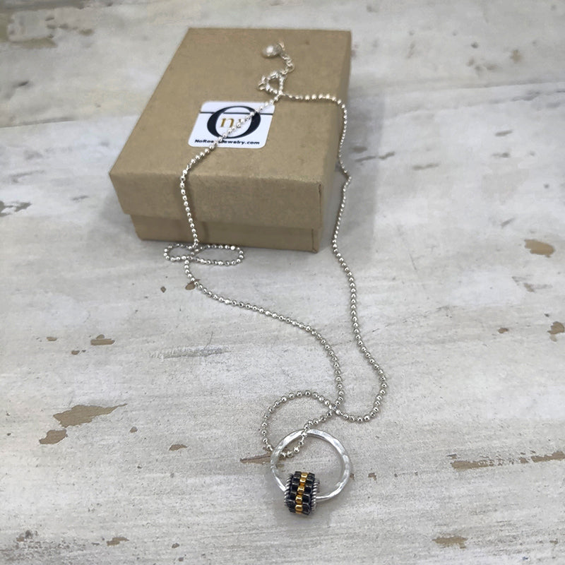 Grommet Drop Necklace, Honeybee 4
