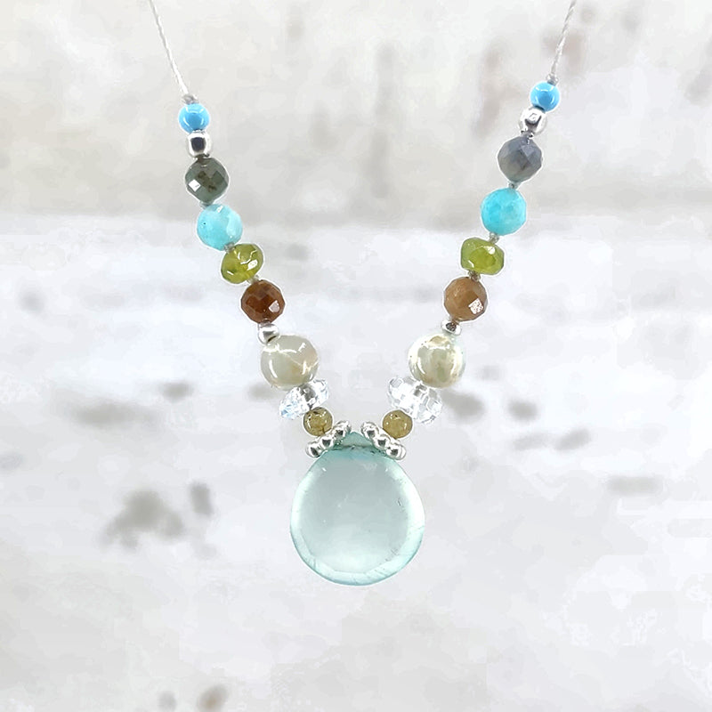 Amuse Necklace, Chalcedony 1