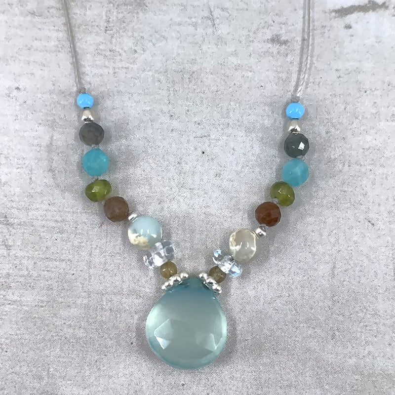 Amuse Necklace, Chalcedony