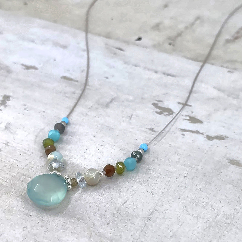 Amuse Necklace, Chalcedony