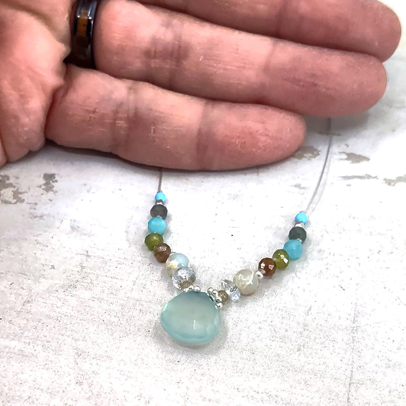Amuse Necklace, Chalcedony 7