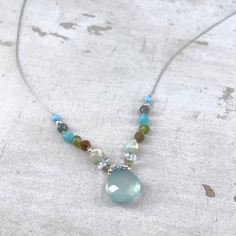 Amuse Necklace, Chalcedony 9