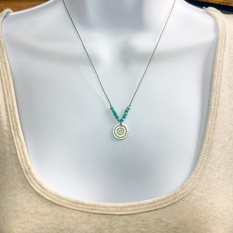 Ray of Bright Necklace, Turquoise