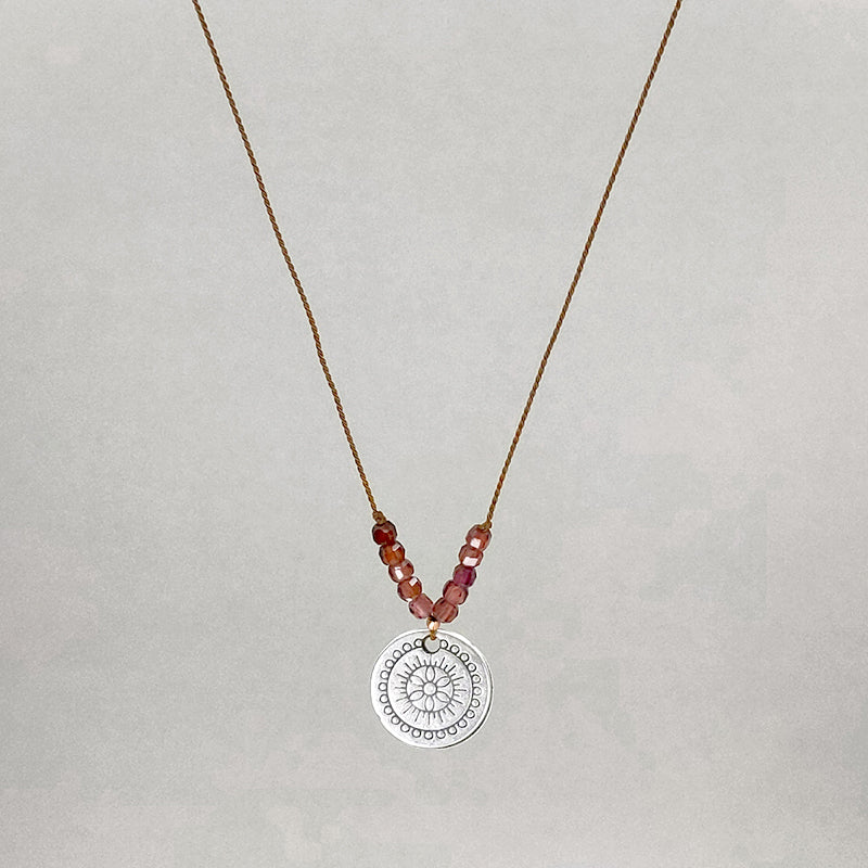 Ray of Bright Necklace, Garnet 1