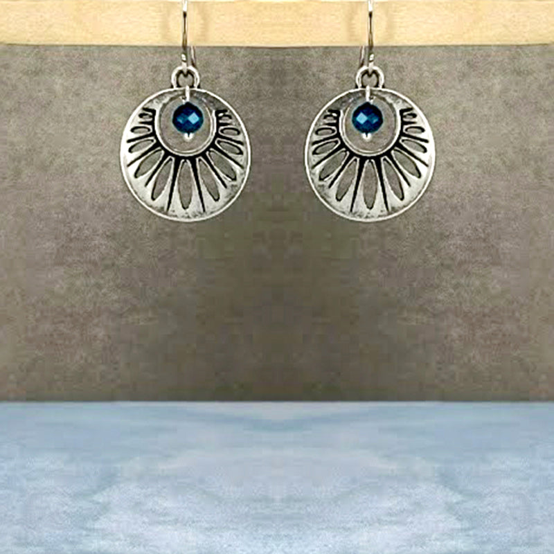 Western Blue Earrings 2