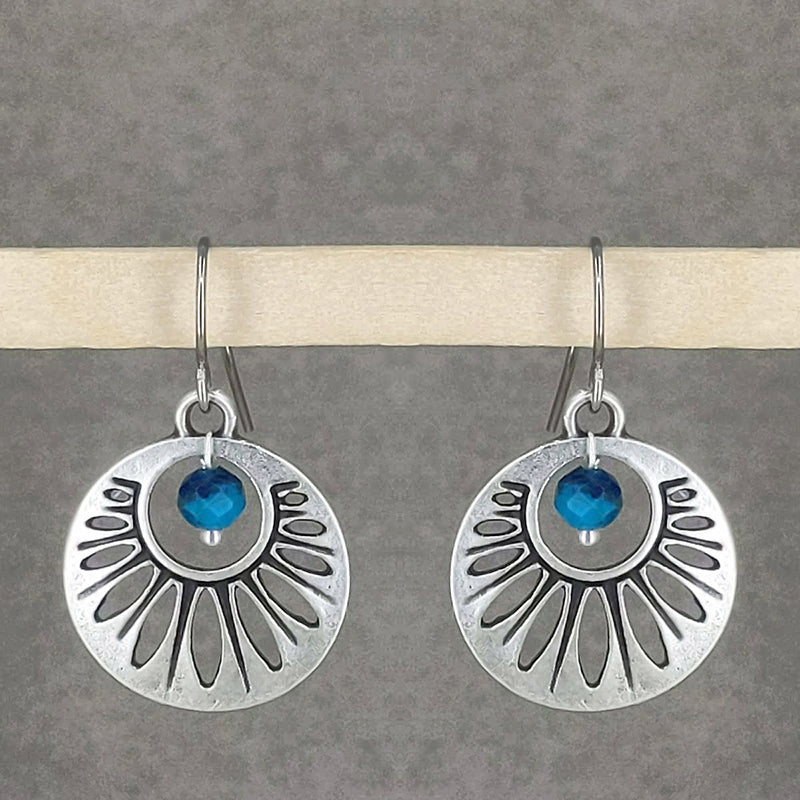 Western Blue Earrings 1