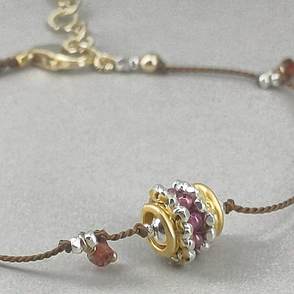 Adore You Bracelet, Gold and Garnet 9