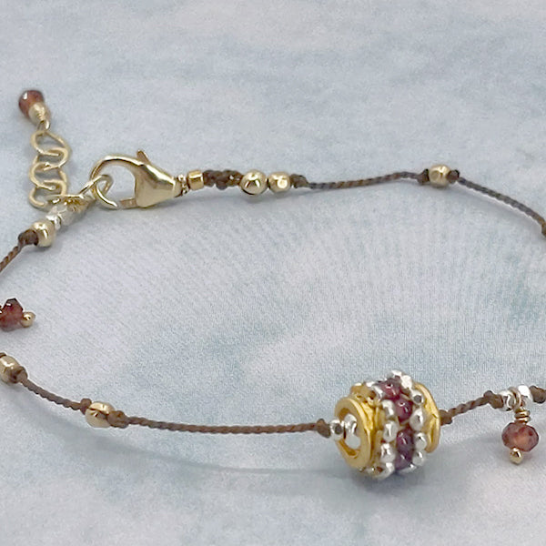 Adore You Bracelet, Gold and Garnet 11