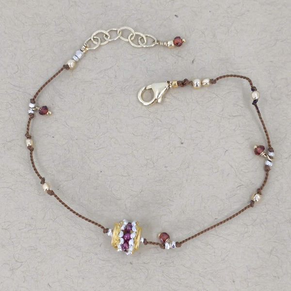 Adore You Bracelet, Gold and Garnet 2