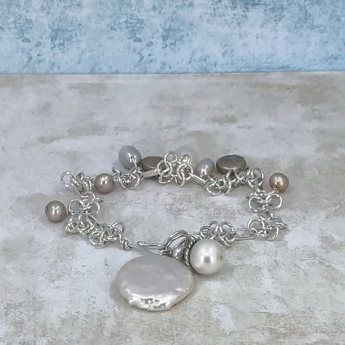 Pearls and Posies Bracelet