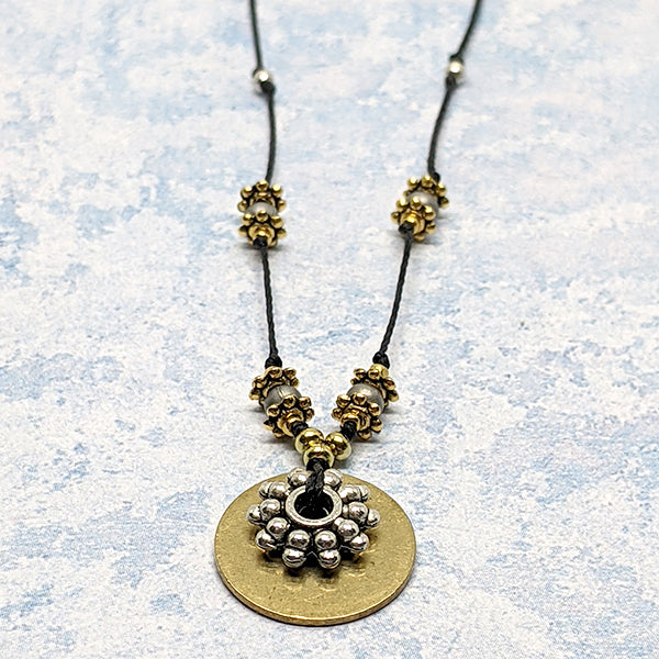 Celestine Mixed Metals Necklace 2