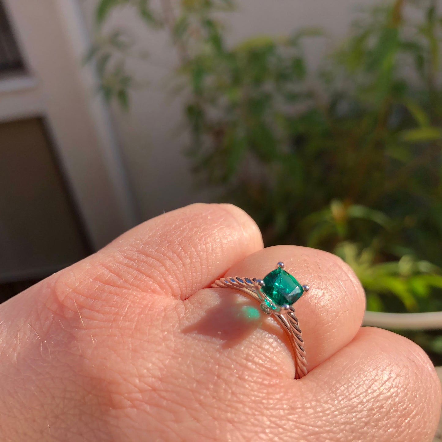 Custom Emerald Engagement Ring for Jen and Sam 3