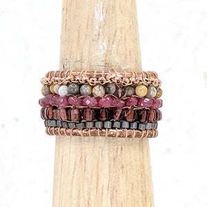 French Kiss Ruby and Gemstone Band Ring