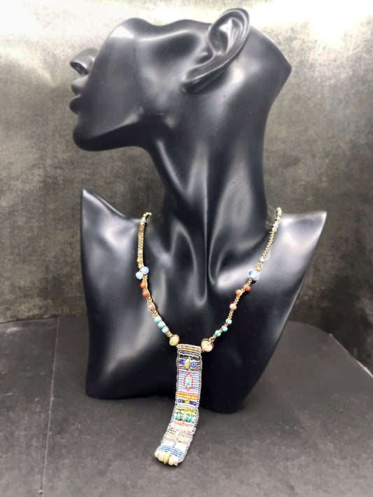 Taos Bead Tapestry Necklace Secondary