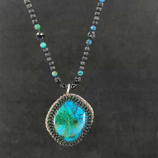 Cool Water Beaded Necklace