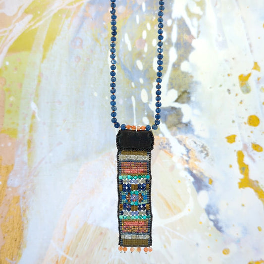 Transcendence Necklace Weaving Wearable Art