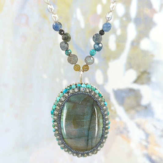 Blue Story Labradorite Necklace