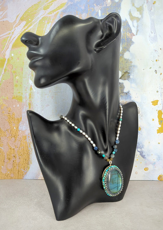 Blue Story Labradorite Necklace Secondary