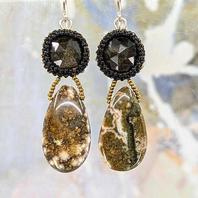 Obsidian Delight Earrings