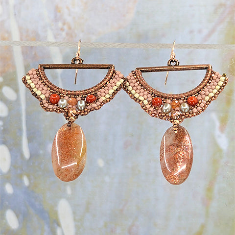 Marigolden Rose Statement Earrings