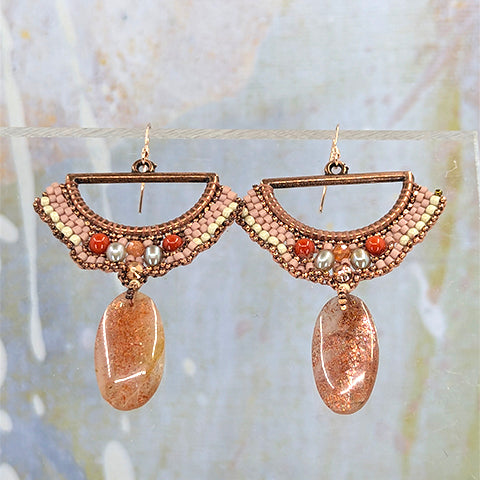 Marigolden Rose Statement Earrings