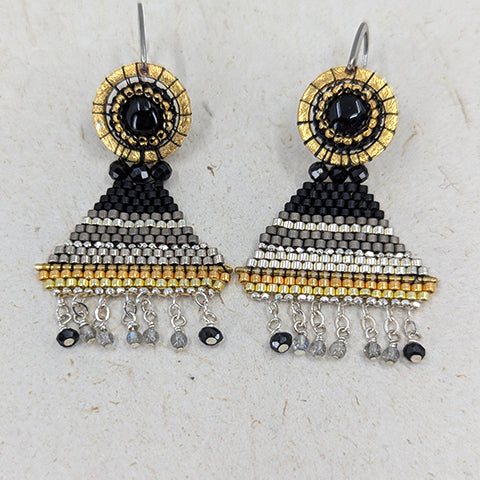 Kaos Black Onyx Earrings