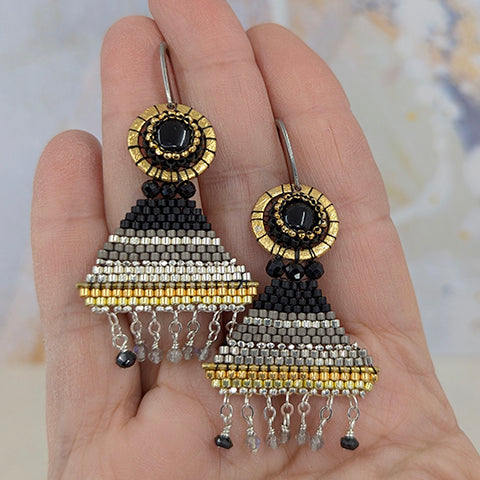 Kaos Black Onyx Earrings