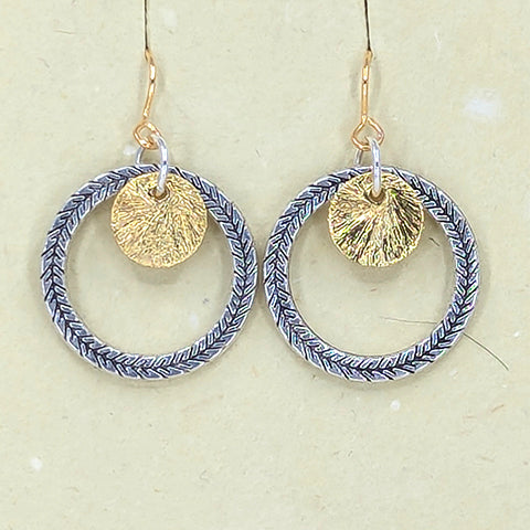 Dabble Gold and Silver Earrings Secondary