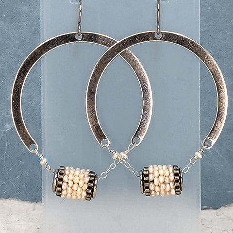 Pearly Girl Hoops