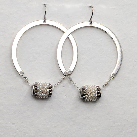 Pearly Girl Hoops