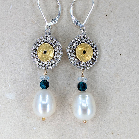 Double Lucky Pearl Earrings