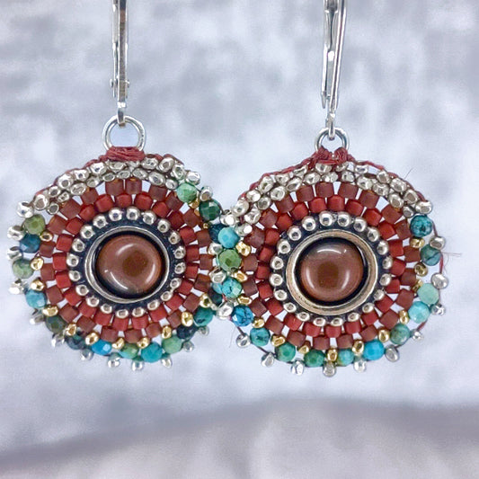 Crimson Core Earrings