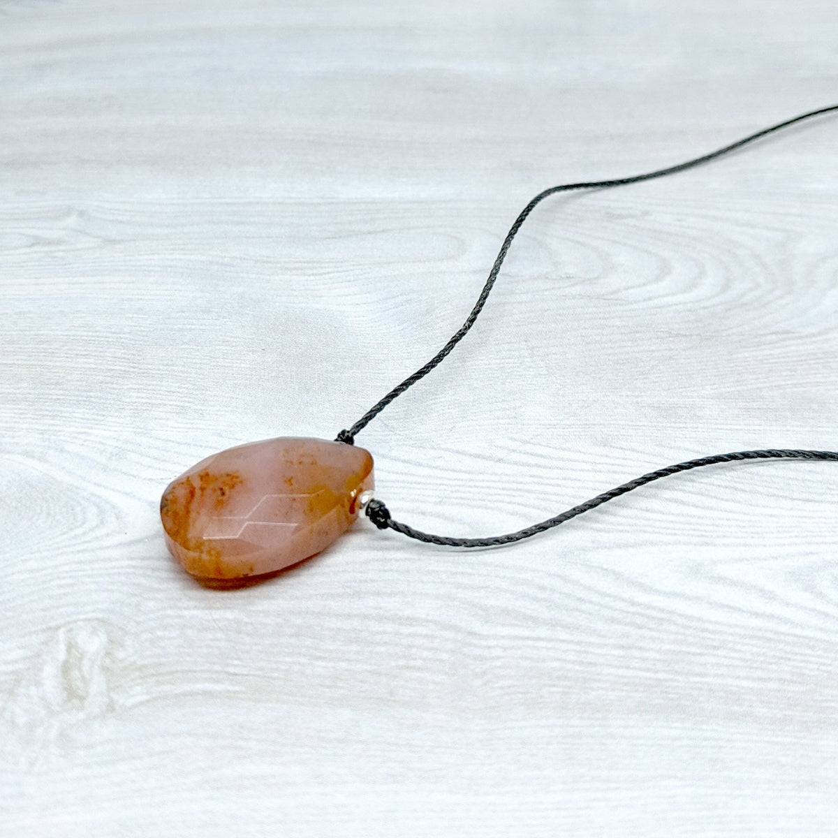 Big Drop Carnelian Gemstone Necklace