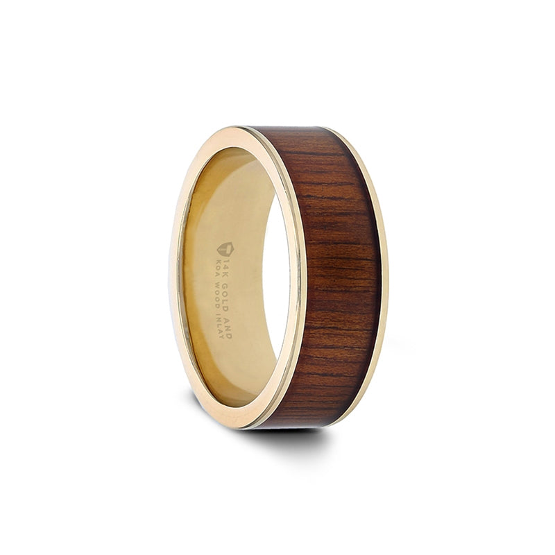 Wood and Gold Wedding Band