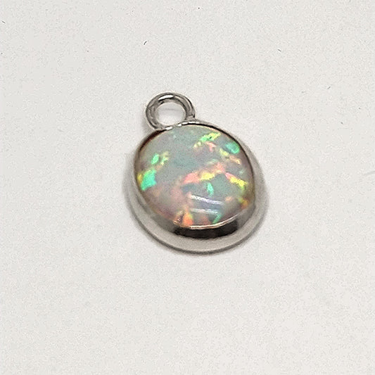 Opal Earrings Transformed Into Custom Necklace for Christine