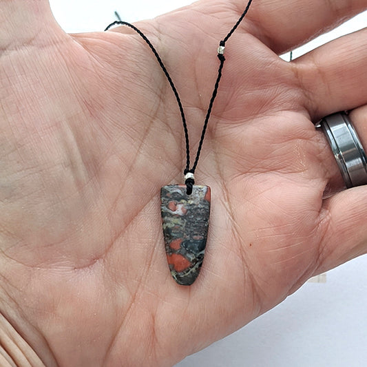 Red Jasper Shield Pendant Secondary