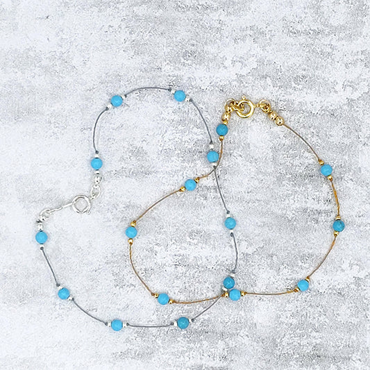 Simple Silk Bracelet Turquoise Secondary