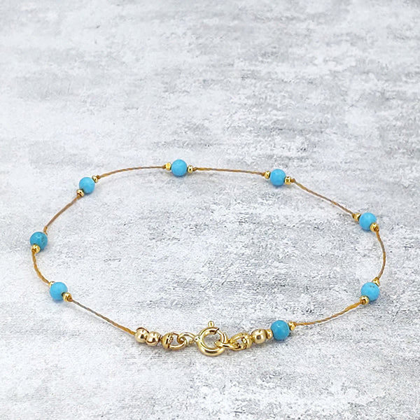 Simple Silk Bracelet Turquoise